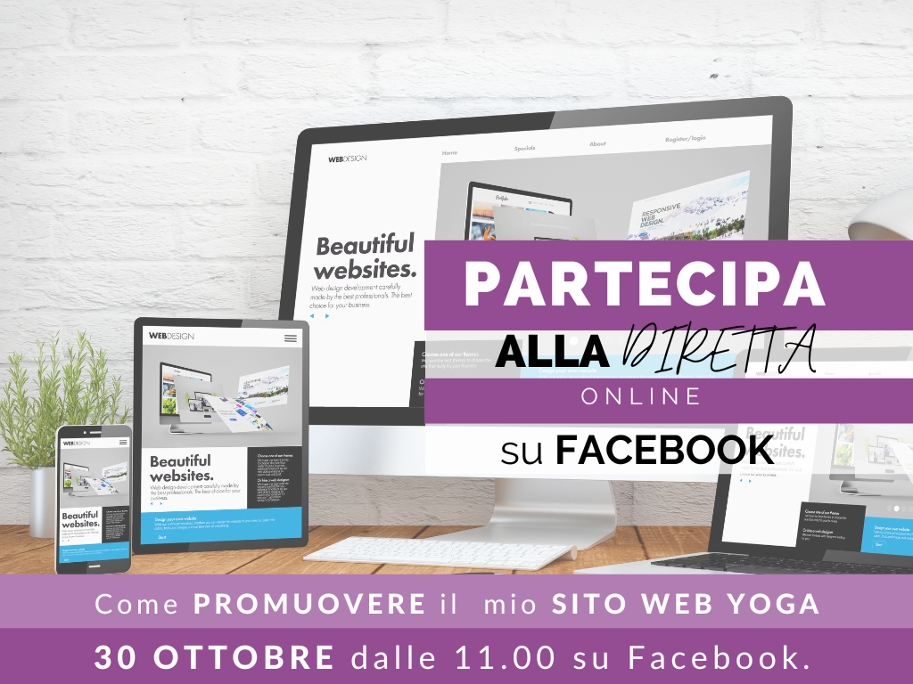 Diretta - Come promuovere il mio sito web yoga